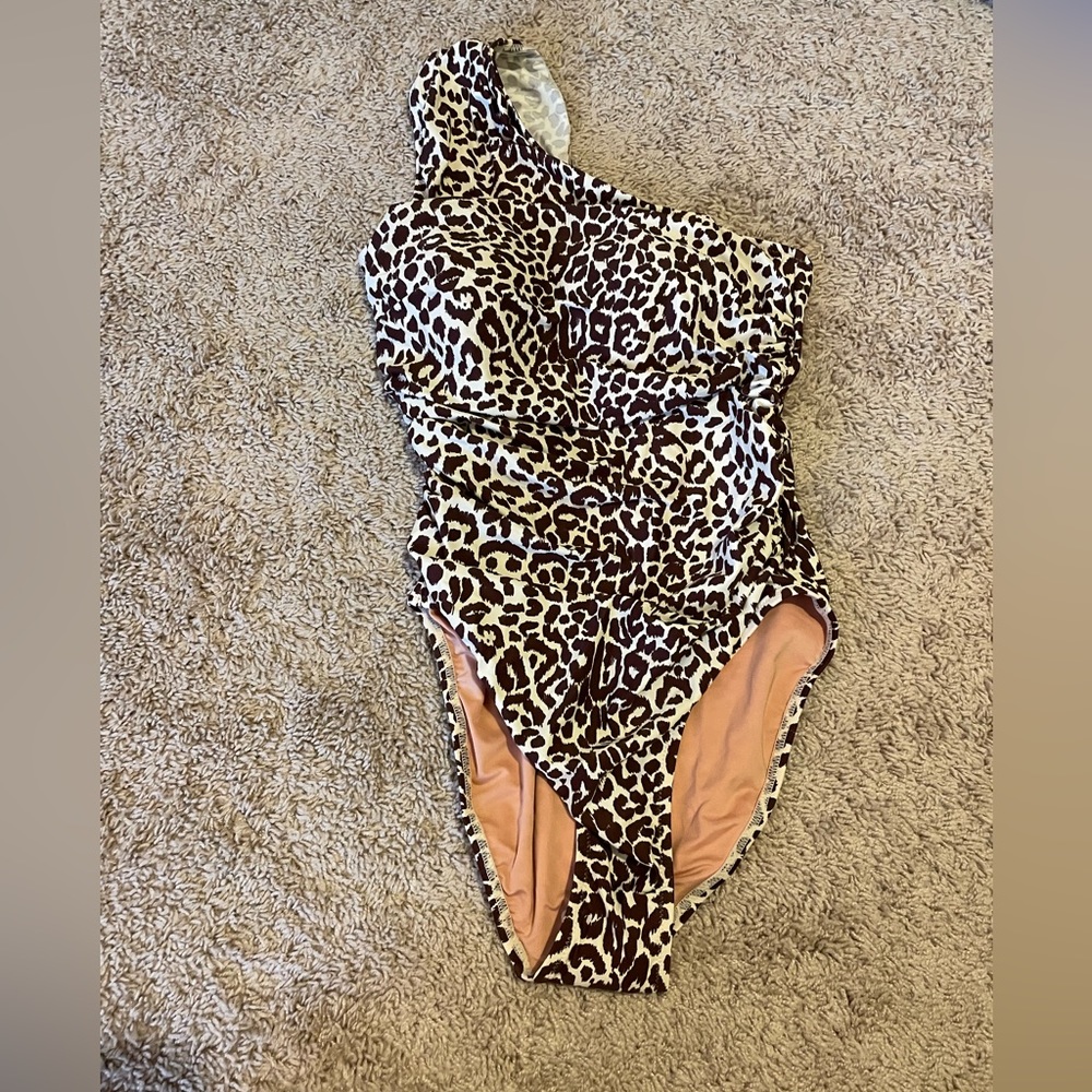 J Crew one shoulder one piece swimsuit